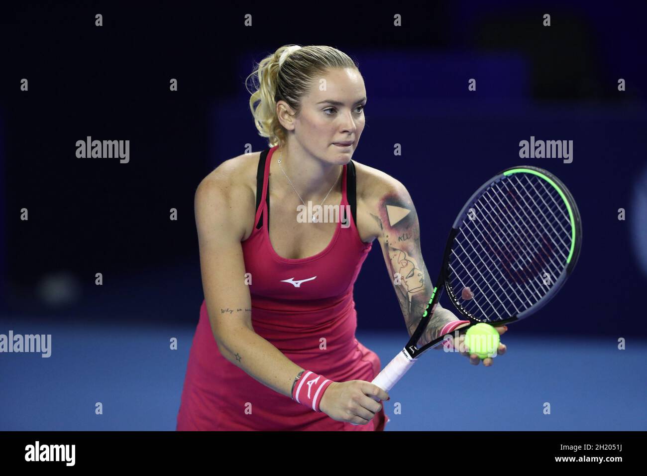 Tereza Martincova durante la VTB Kremlin Cup 2021 al Palazzo dello Sport “Luzhniki” a MOSCA, - OTTOBRE 19: (Foto di Anatoliy Medved) Foto Stock