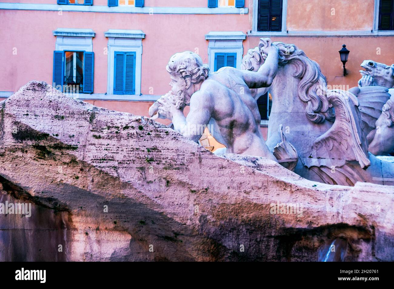 Roma Fontana di Trevi, Italia. Foto Stock