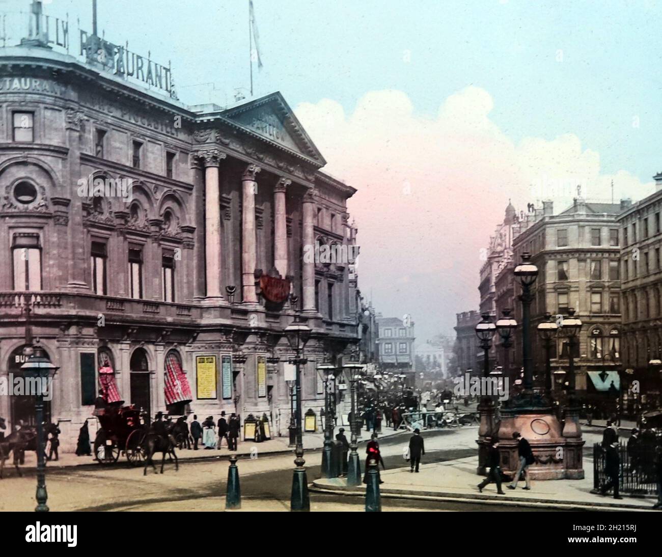 London Pavilion, Piccadilly Circus - periodo vittoriano Foto Stock