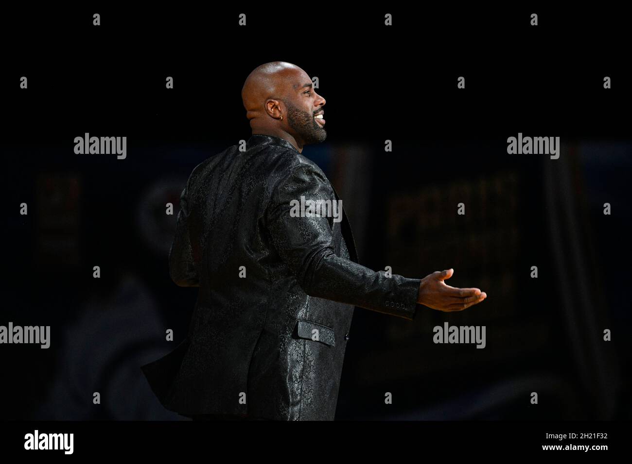 Teddy Riner durante il Grand Slam di Parigi 2021, evento Judo il 16 ottobre 2021 presso l'AccorHotels Arena di Parigi, Francia - Foto Victor Joly / DPPI Foto Stock