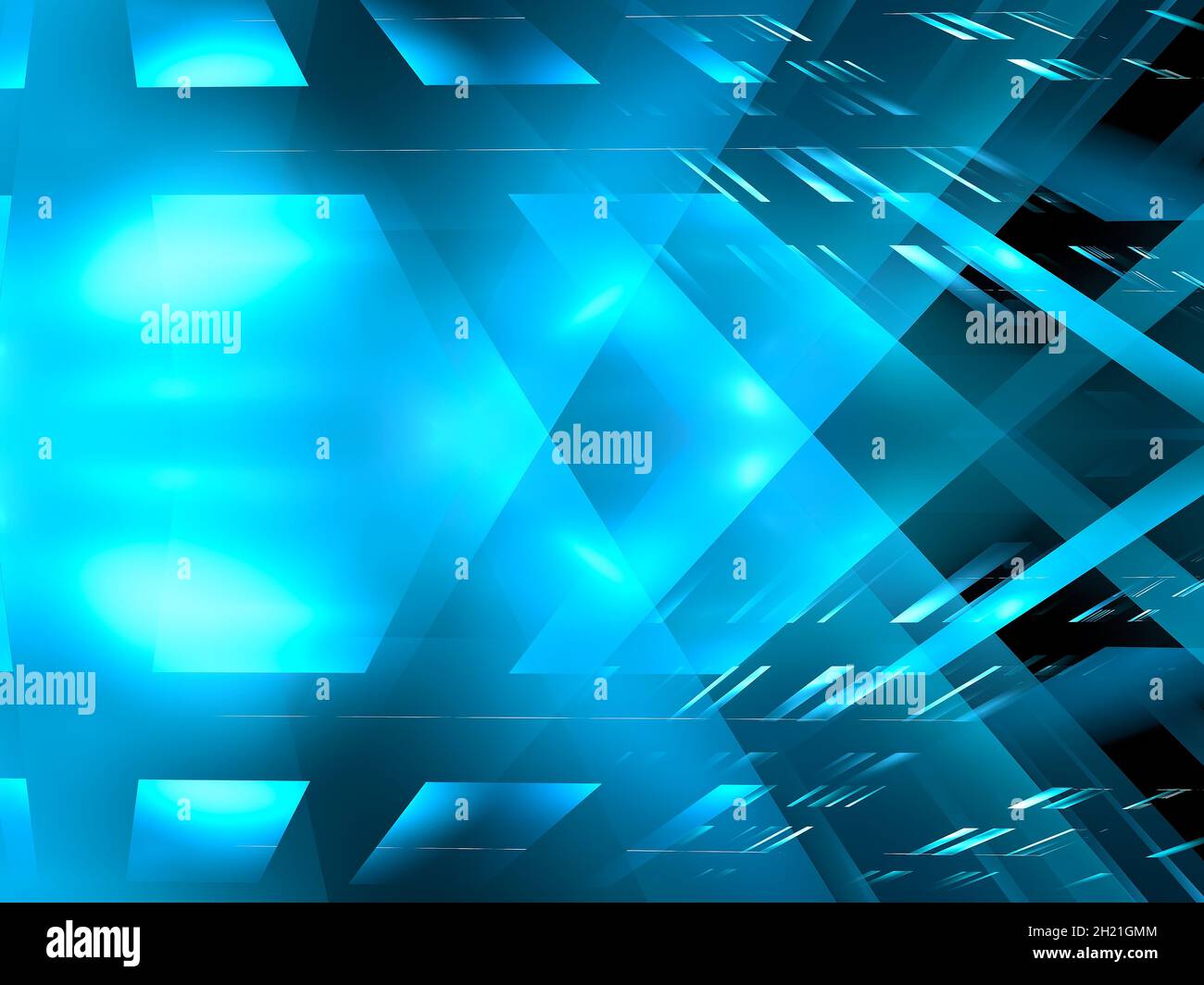 Semplice griglia luminosa - illustrazione astratta del computer 3d Foto Stock