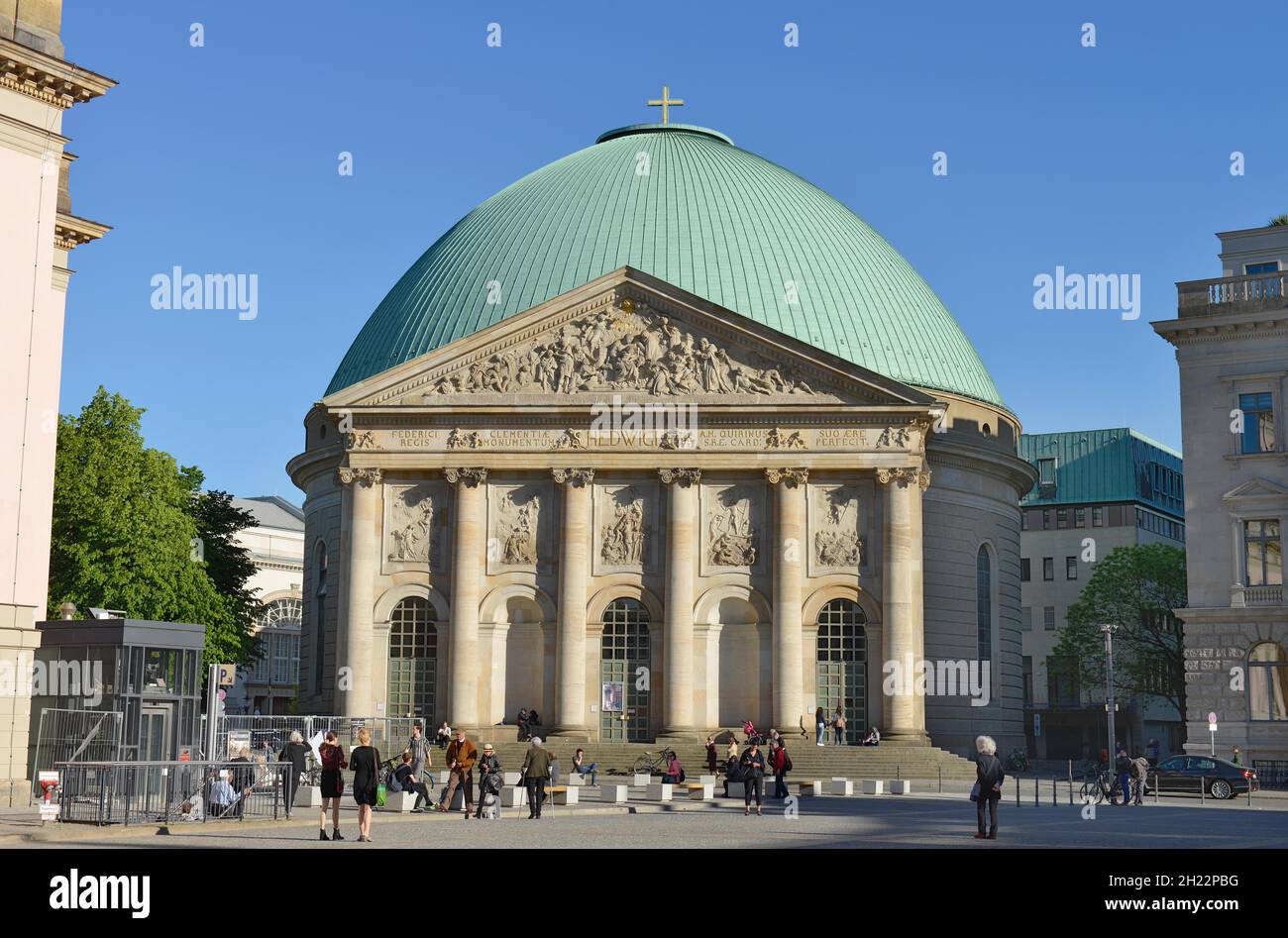 Cattedrale di S. Edvige, Bebelplatz, Mitte, Berlino, Germania Foto Stock