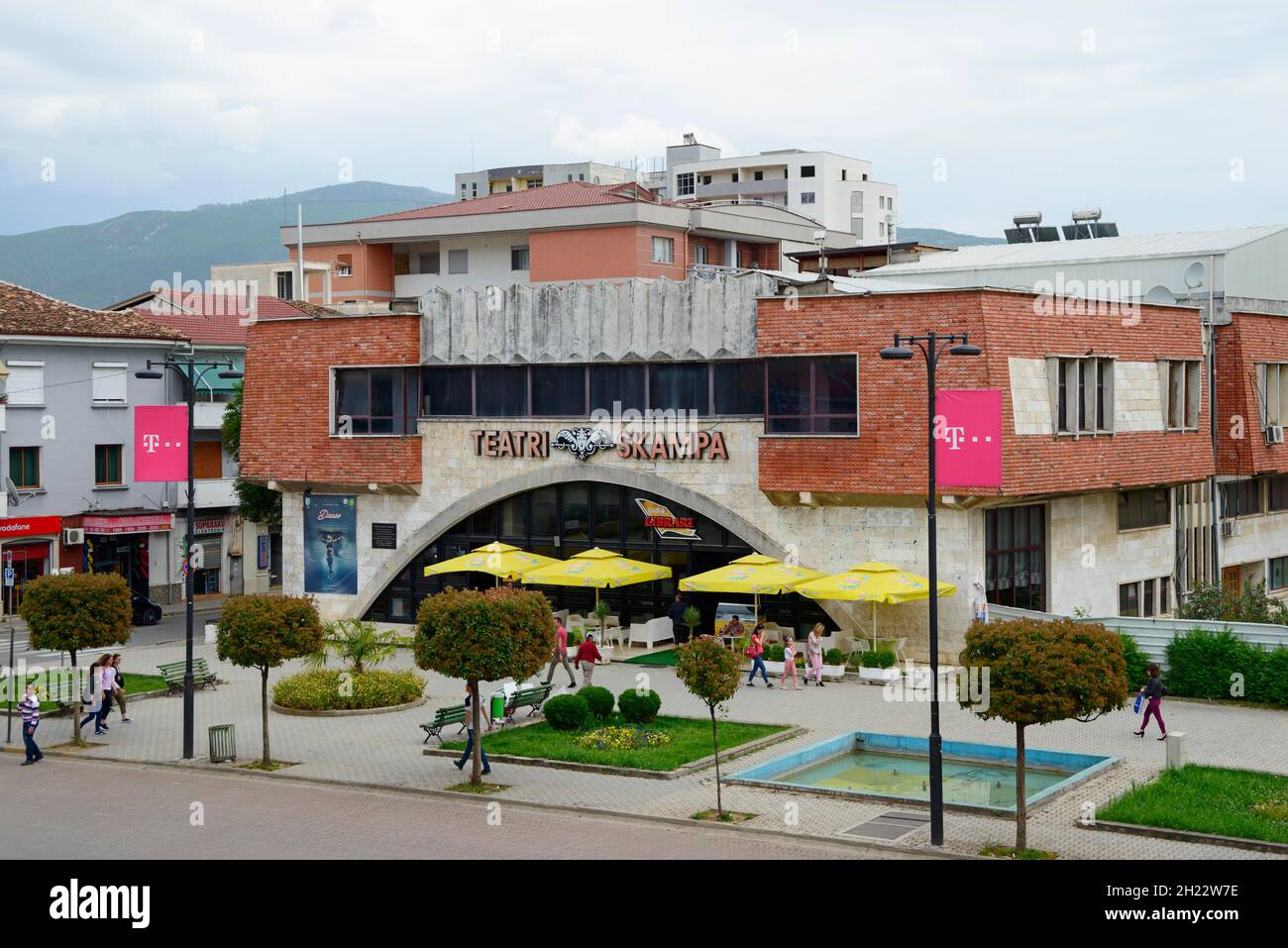 Teatro Skampa, Elbasan, Elbasani, Albania Foto Stock