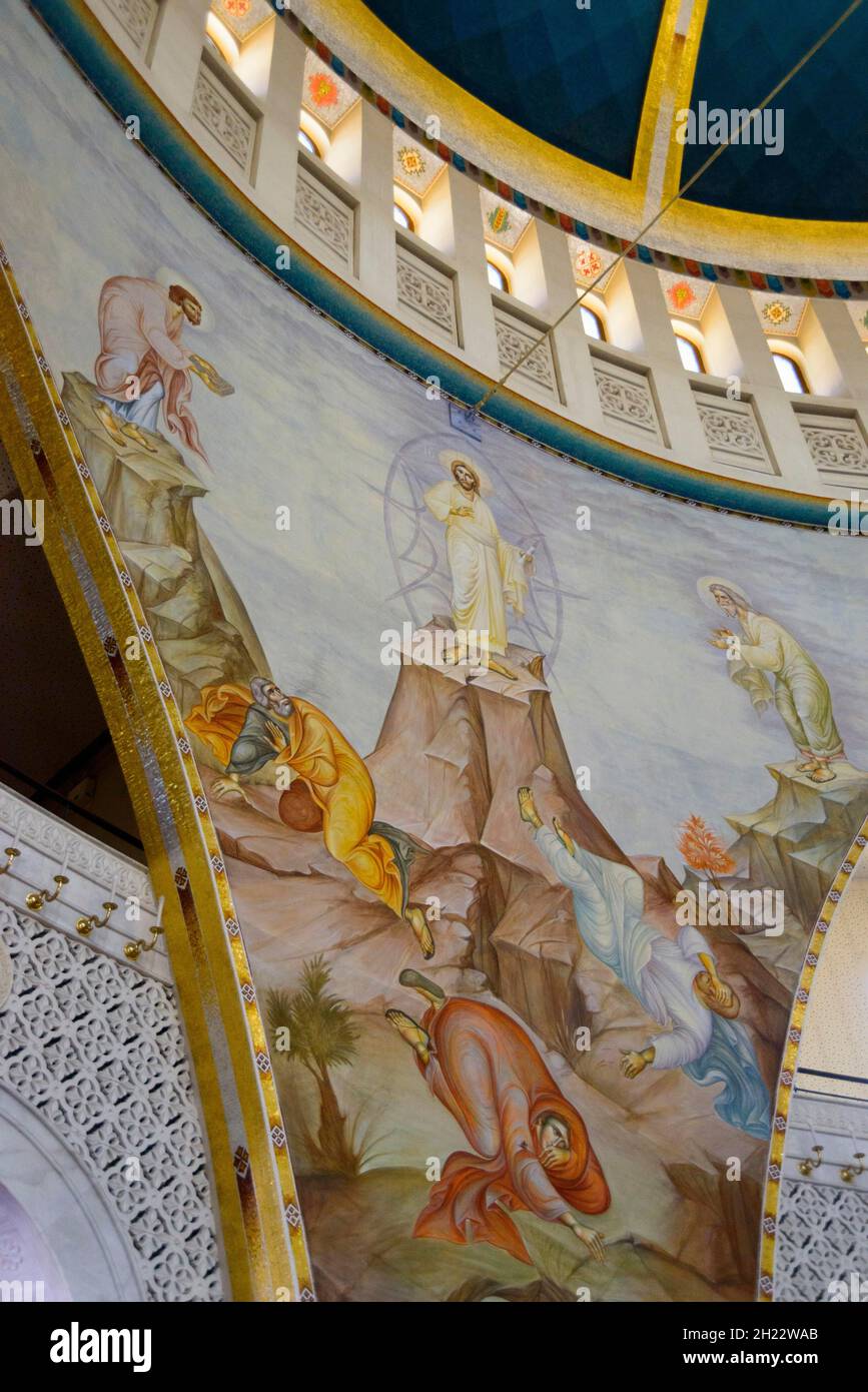 Cattedrale della Risurrezione Ortodossa, Cattedrale della Risurrezione di Cristo, Tirana, Katedralja e Ringjalljes se Krishtit, Albania Foto Stock