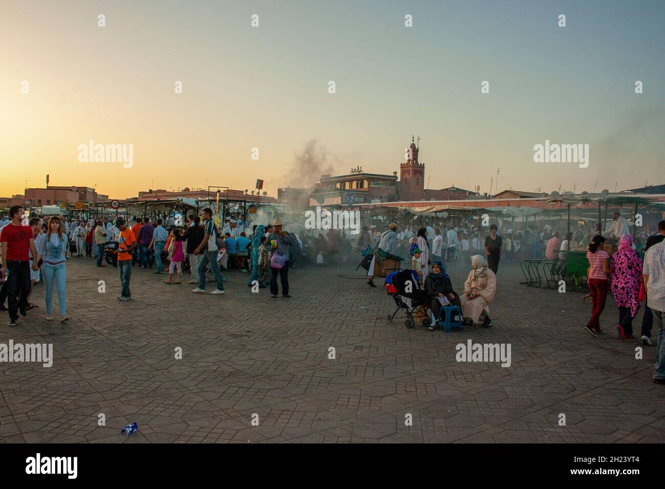 Il mercato alla Casbah della Città Vecchia di Marrakesh, Marocco Foto Stock