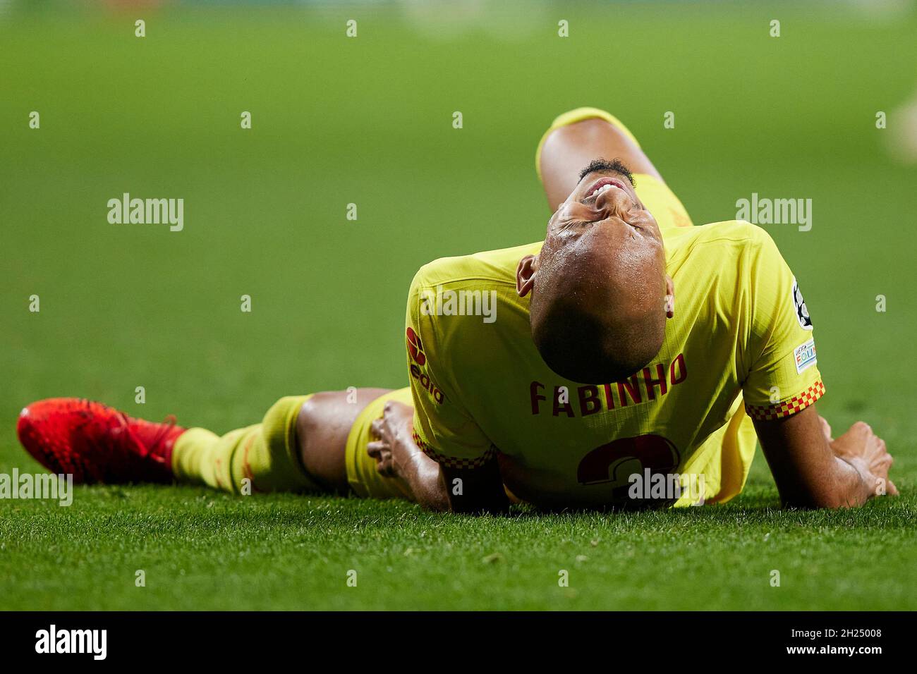 Madrid, Madrid, Spagna. 20 Ott 2021. FABINHO del Liverpool FC durante la partita di calcio Champions League tra Atletico de Madrid e Liverpool FC al Wanda Metropolitano Stadium di Madrid, Spagna, 19 ottobre 2021 Credit: Ruben Albarran/ZUMA Wire/Alamy Live News Foto Stock