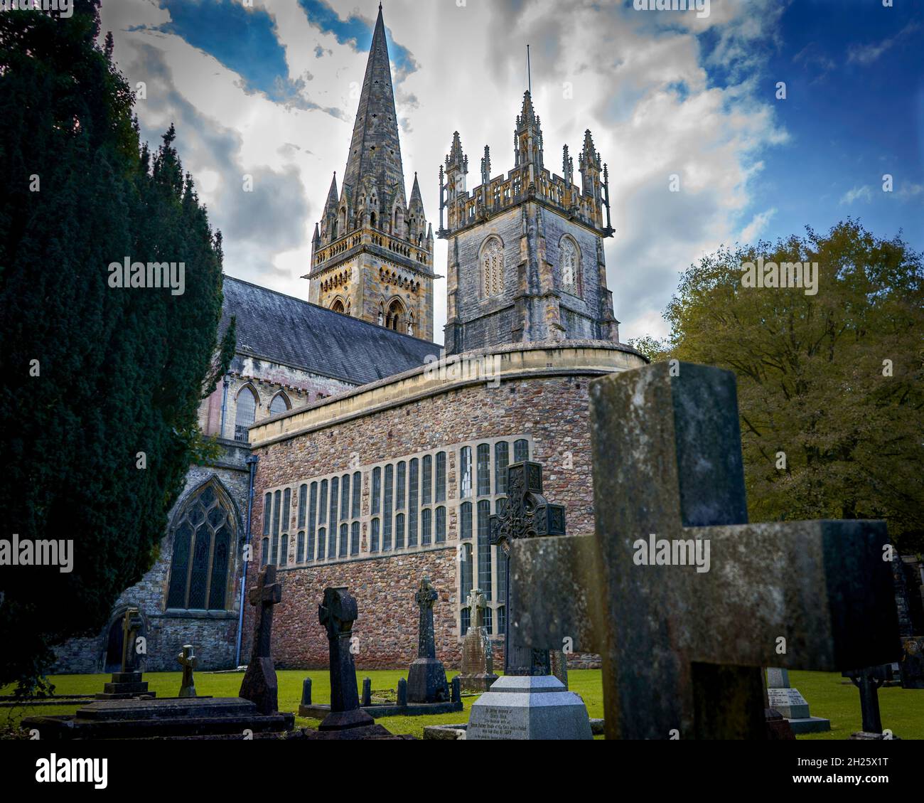 Llandaff Cathedral Foto Stock