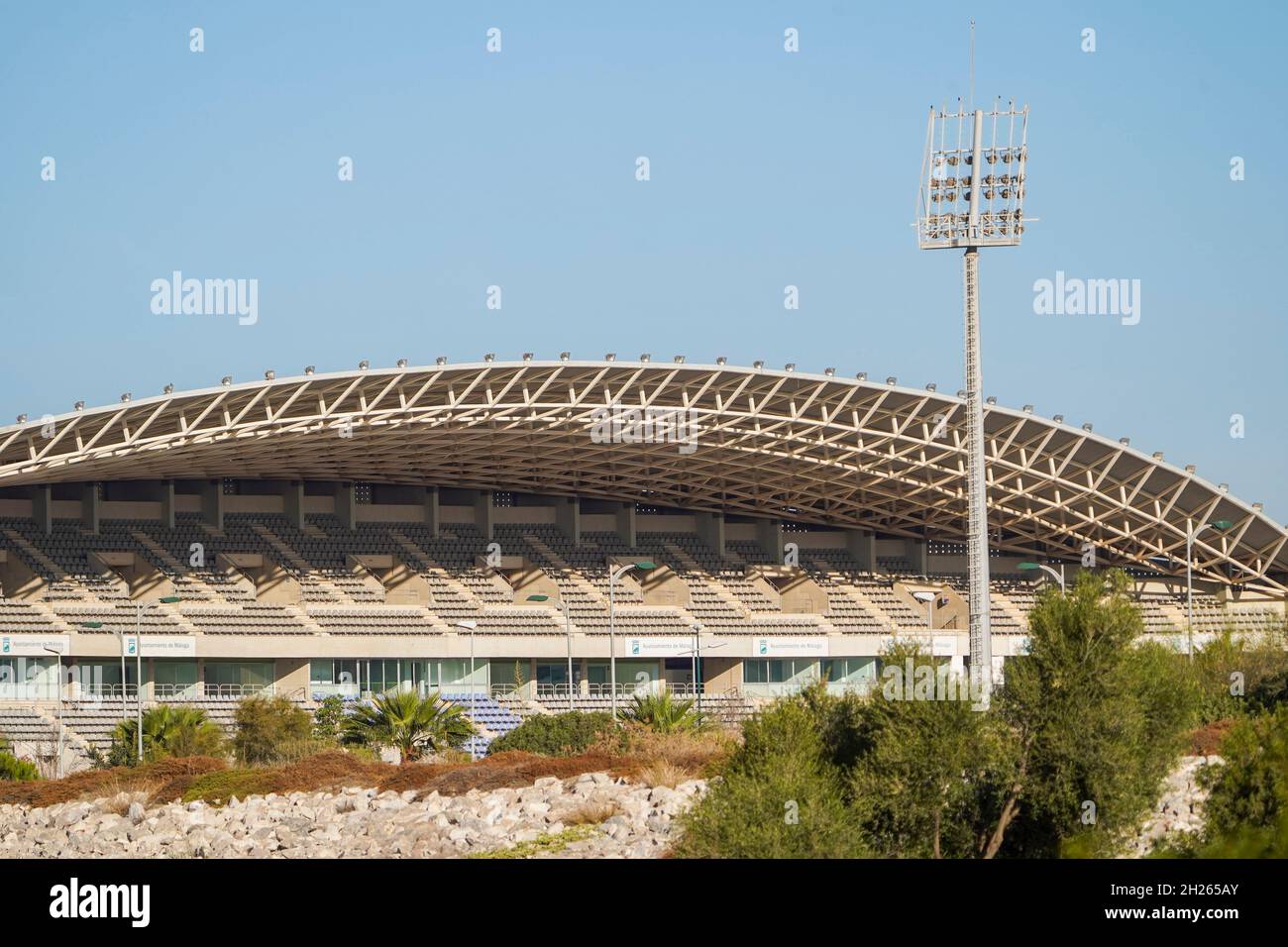 Estadio Ciudad de Málaga, Stadio dello Sport, Malaga, Costa del sol, Andalusia, Spagna. Foto Stock