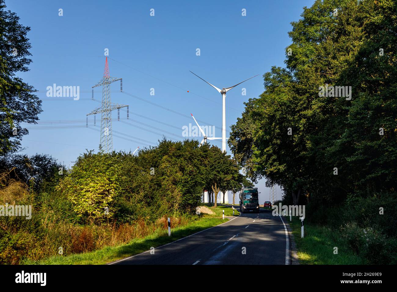 Turbine eoliche Foto Stock