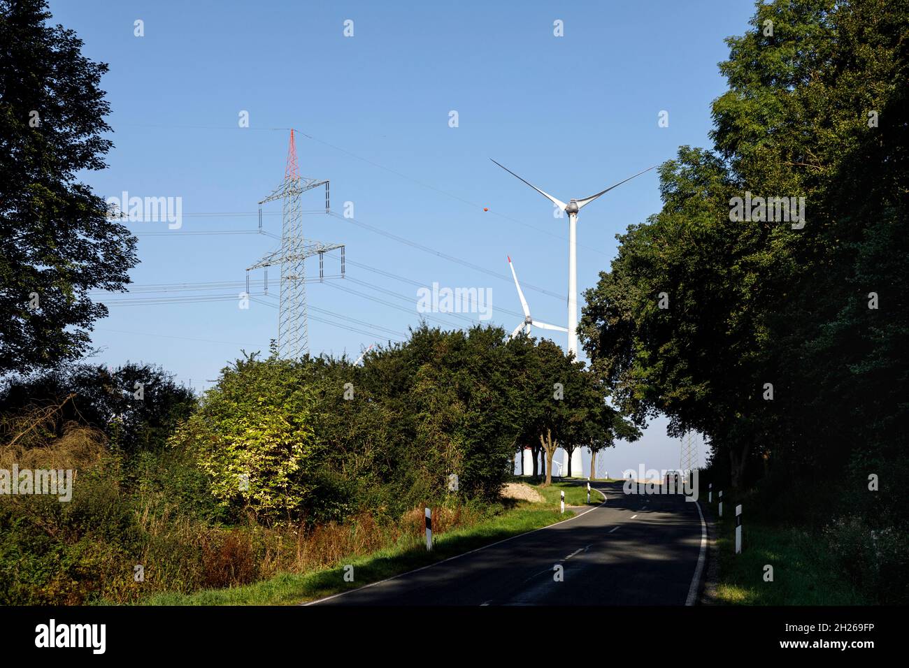 Turbine eoliche Foto Stock