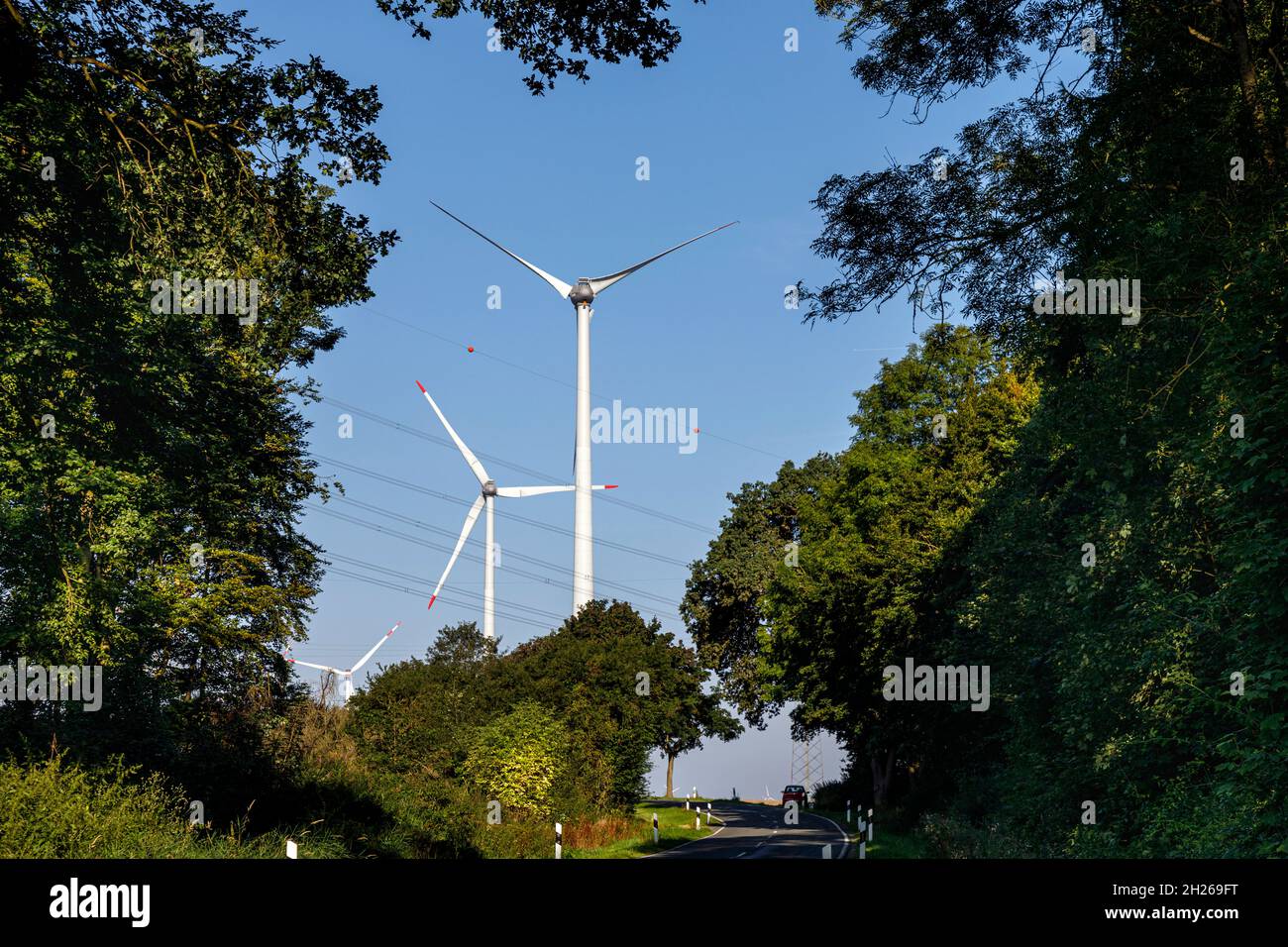 Turbine eoliche Foto Stock