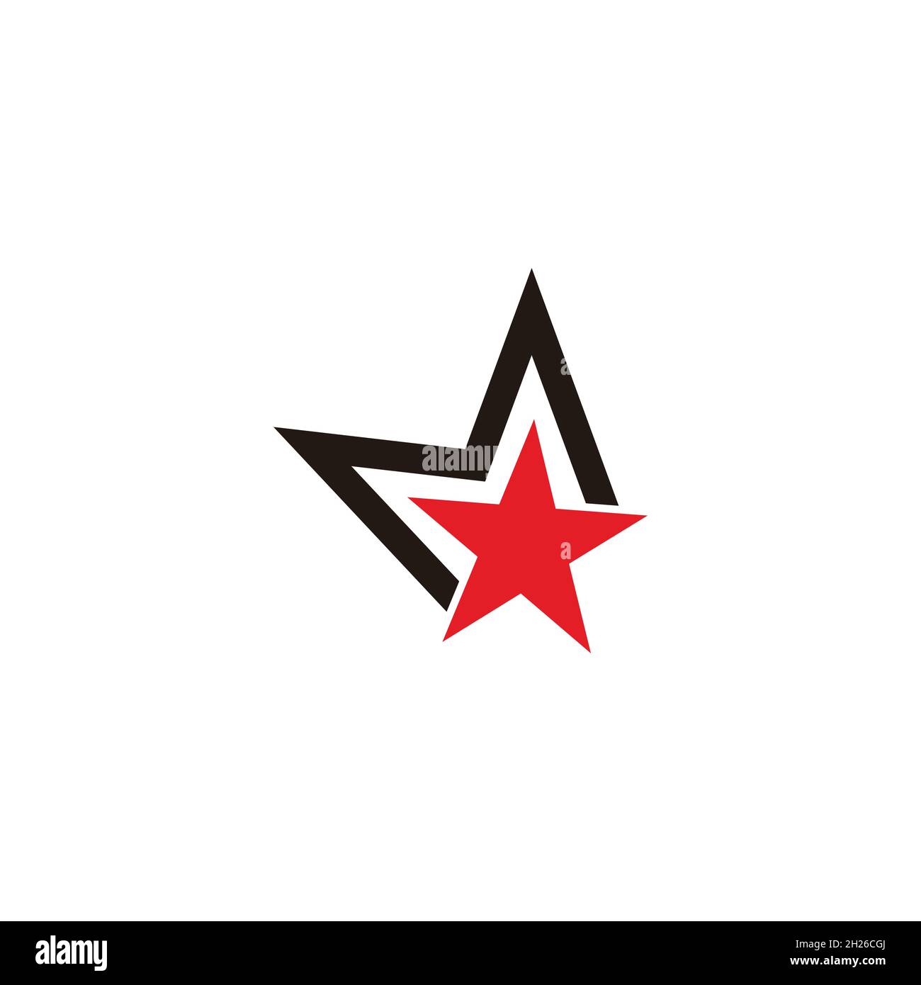 lettera m stella esplodere astratto semplice logo vettore Illustrazione Vettoriale