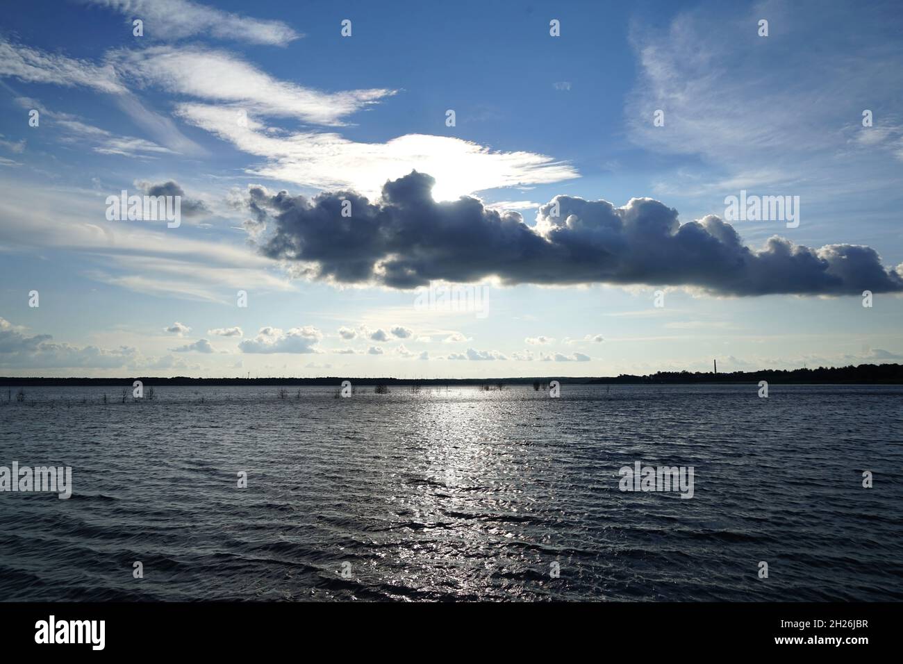 Cambiamento di paesaggio, un nuovo lago sarà creato da un ex miniera di lignite open-cast Foto Stock