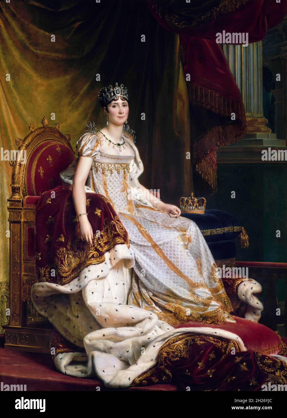 Imperatrice Josephine (1763-1814) in Costume d'incoronazione di Francois Gerard (1770-1837), olio su tela, 1807/8 Foto Stock