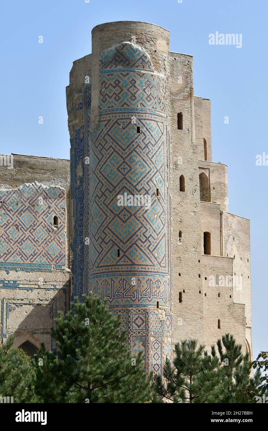 AK-Saray Palace (Palazzo d'Estate di Timur), Shahrisabz, Qashqadaryo Regione, Uzbekistan, Asia Centrale Foto Stock