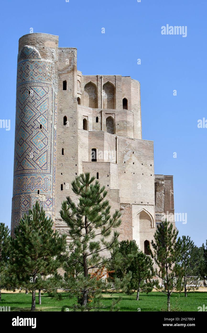AK-Saray Palace (Palazzo d'Estate di Timur), Shahrisabz, Qashqadaryo Regione, Uzbekistan, Asia Centrale Foto Stock