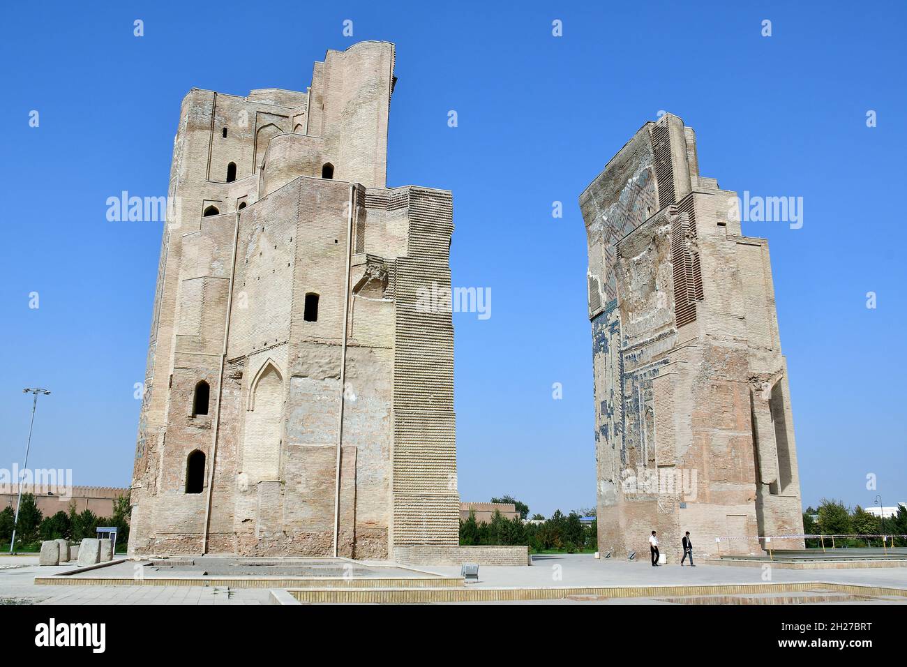 AK-Saray Palace (Palazzo d'Estate di Timur), Shahrisabz, Qashqadaryo Regione, Uzbekistan, Asia Centrale Foto Stock