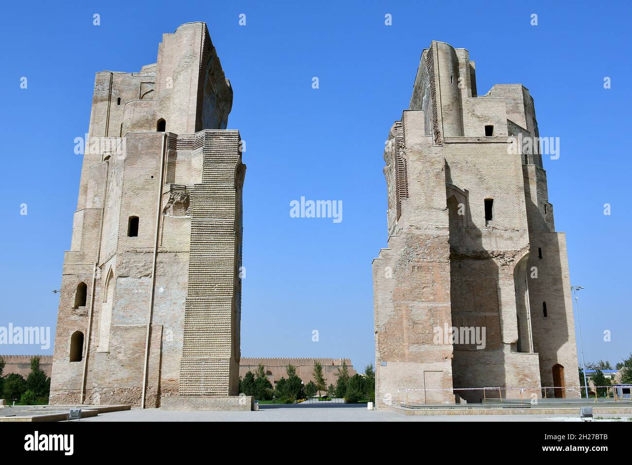AK-Saray Palace (Palazzo d'Estate di Timur), Shahrisabz, Qashqadaryo Regione, Uzbekistan, Asia Centrale Foto Stock