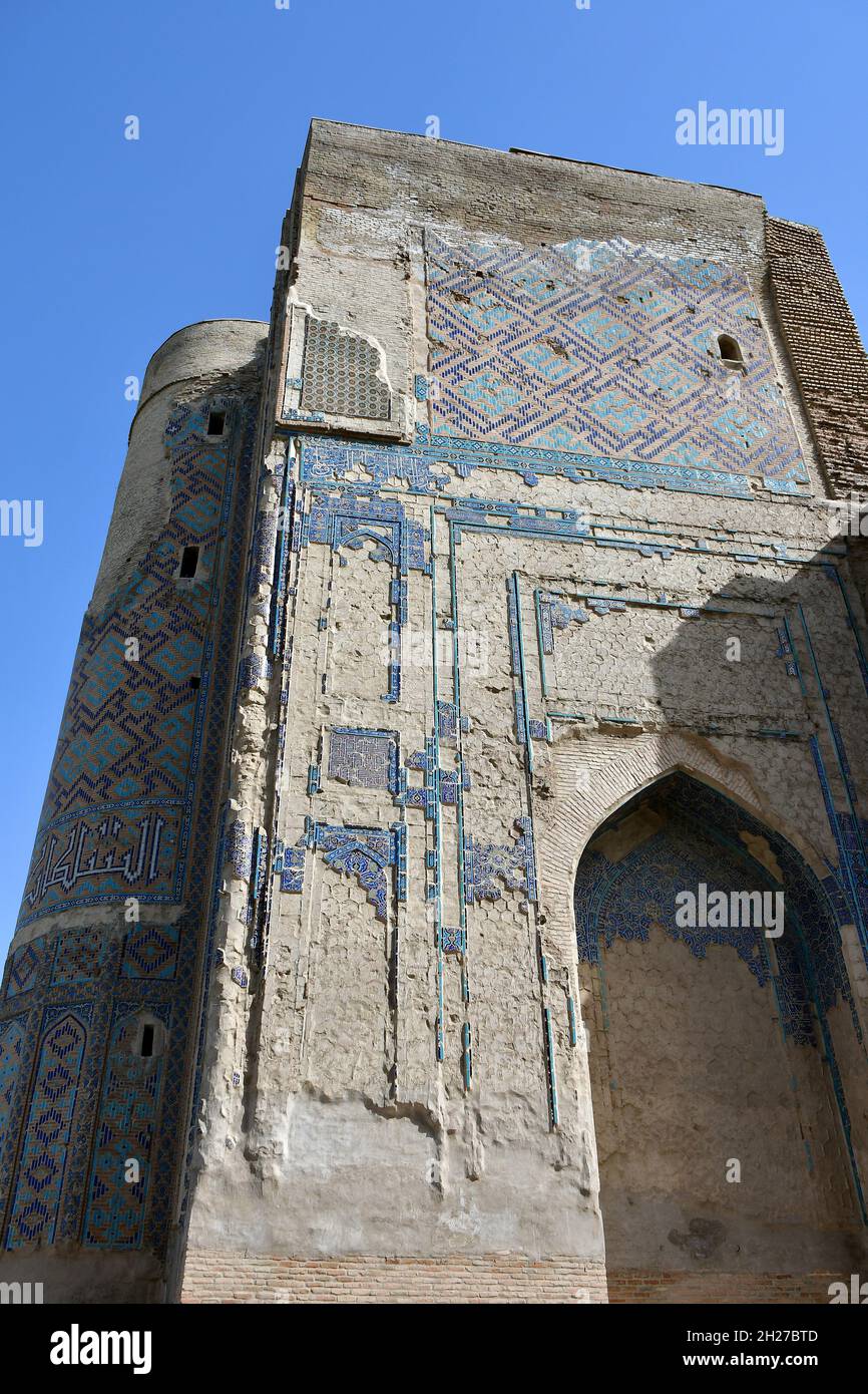 AK-Saray Palace (Palazzo d'Estate di Timur), Shahrisabz, Qashqadaryo Regione, Uzbekistan, Asia Centrale Foto Stock