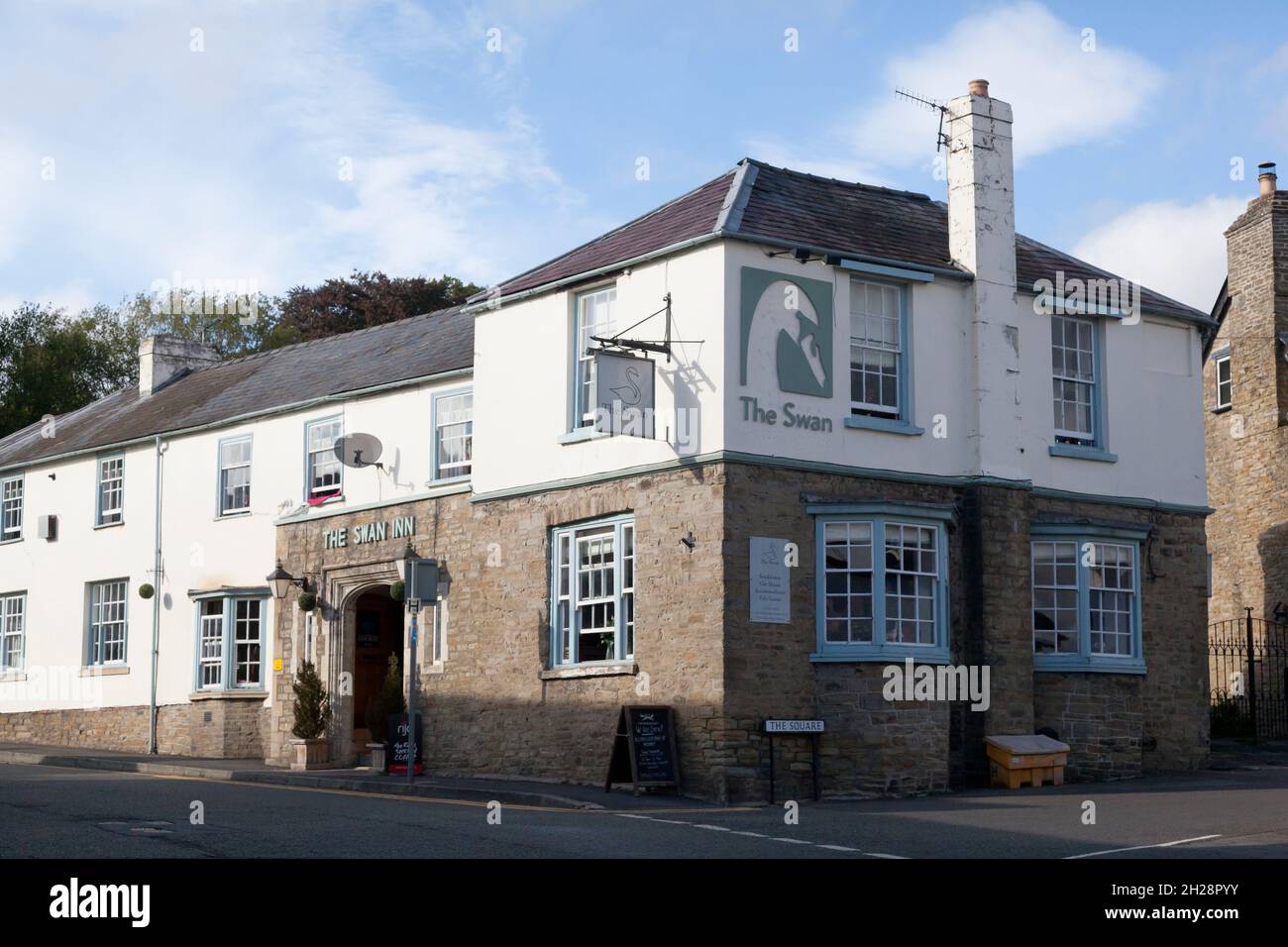 The Swan pub, Kington, Herefordshire Foto Stock