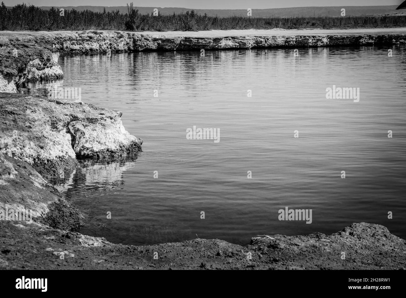 laguna nel deserto Foto Stock