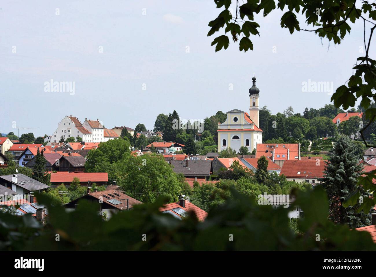 Murnau am Staffelsee, Bayern, Deutschland, Europa - Murnau am Staffelsee, Baviera, Germania, Europa Foto Stock