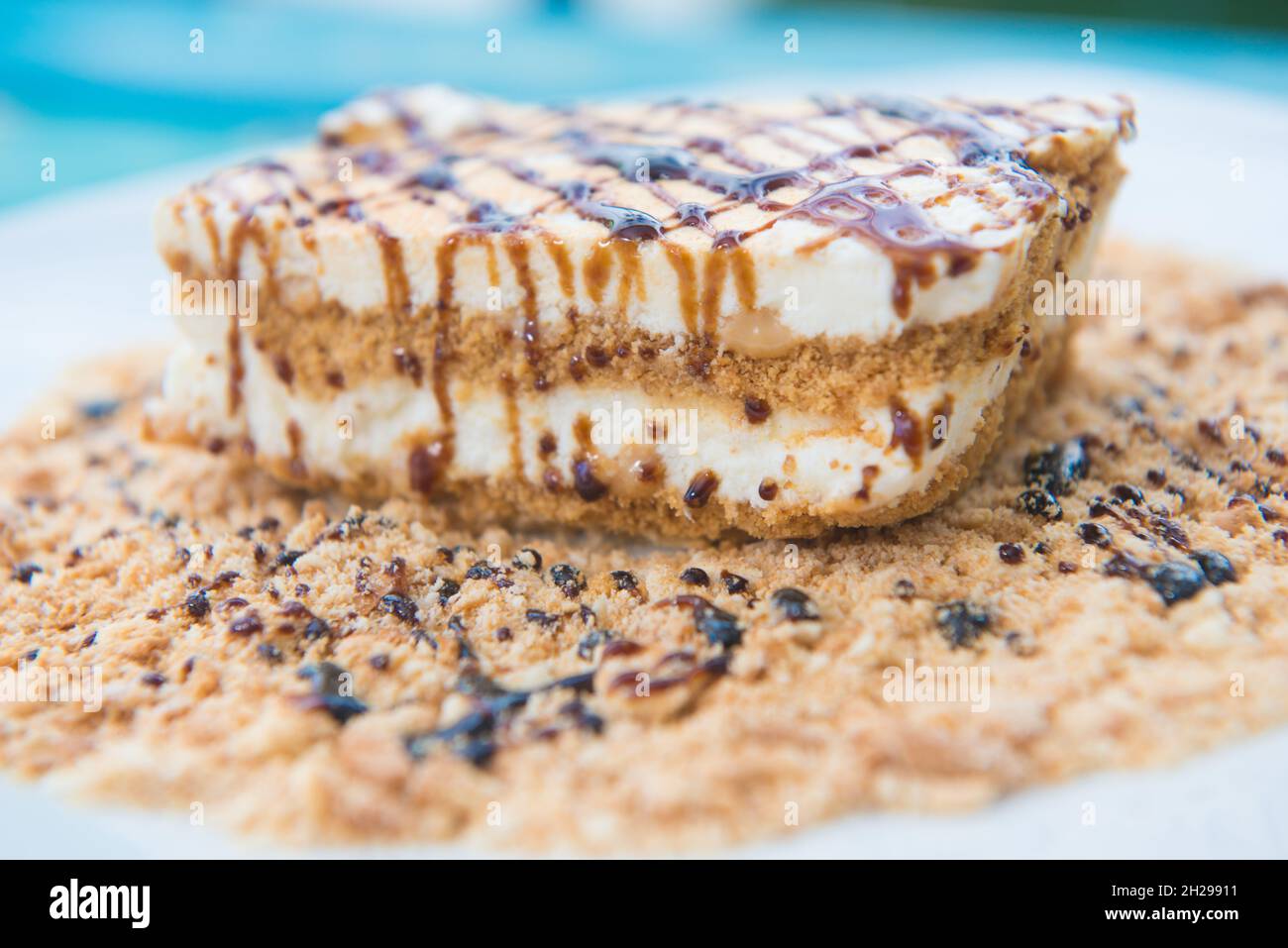 Pan di Spagna dolce con caffè Foto Stock