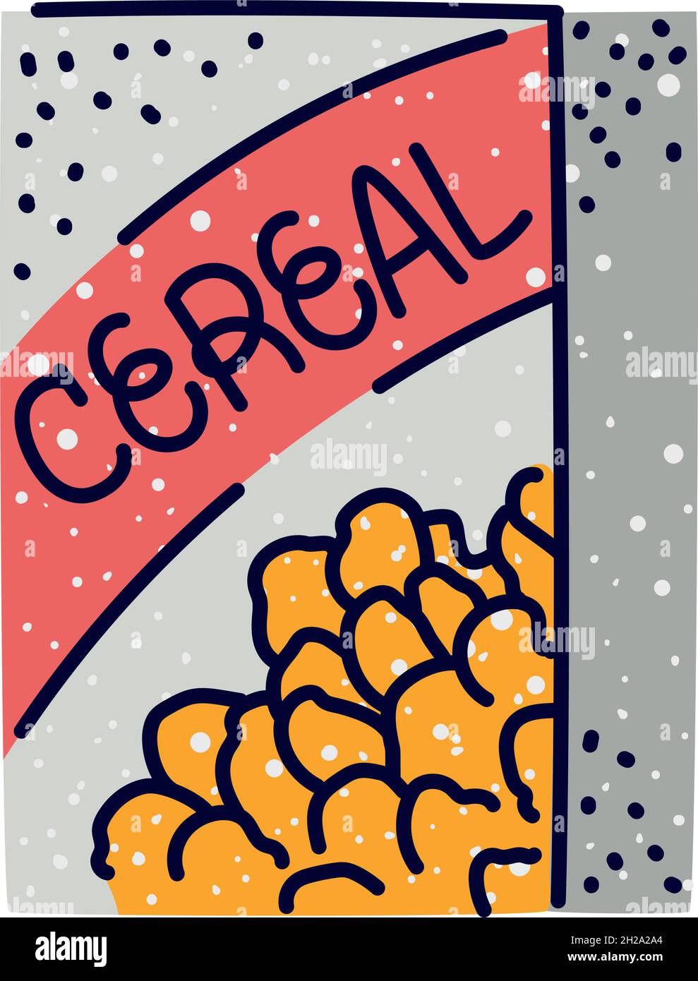 design della scatola di cereali Immagine e Vettoriale - Alamy