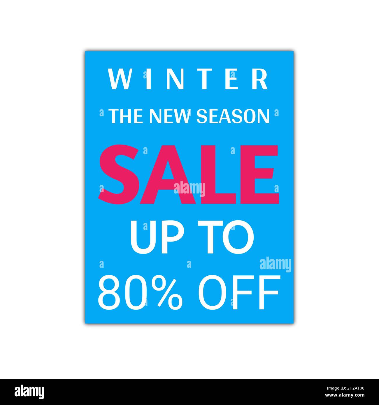 Inverno la nuova stagione sale fino al 80% di sconto Foto Stock