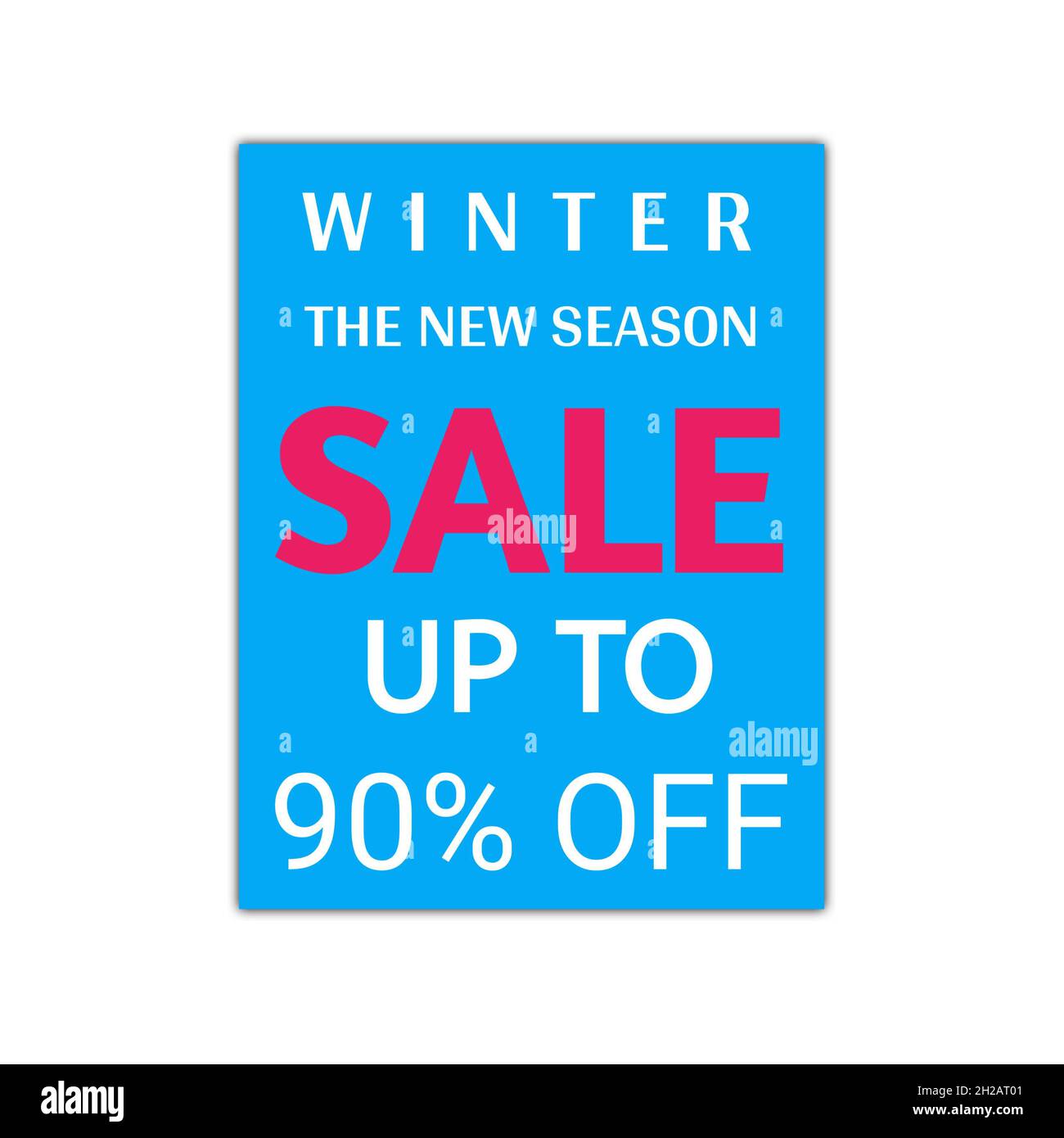 Inverno la nuova stagione sale fino al 90% di sconto Foto Stock