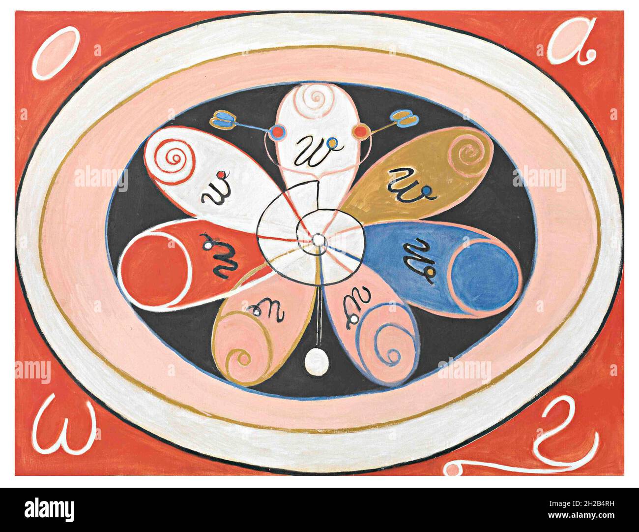Grafica vintage Hilma af Klint - Untitled Foto Stock Grafica vintage Hilma af Klint - Untitled Foto Stock
