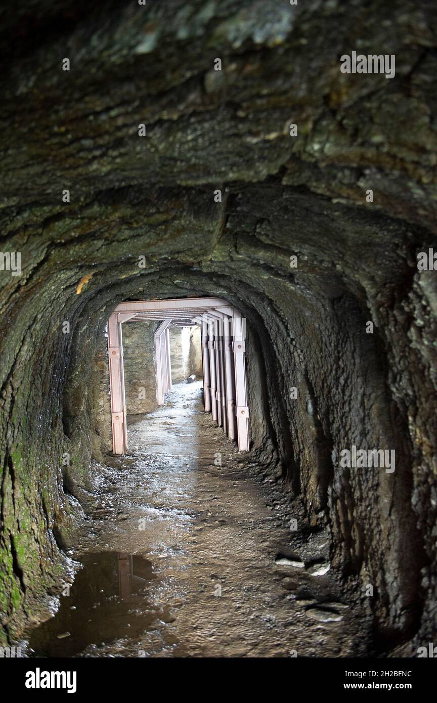 Europa Italia, Lombardia, Lago di Como, Lecco, Molo di Legnoncino. La grande guerra in Lombardia Foto Stock