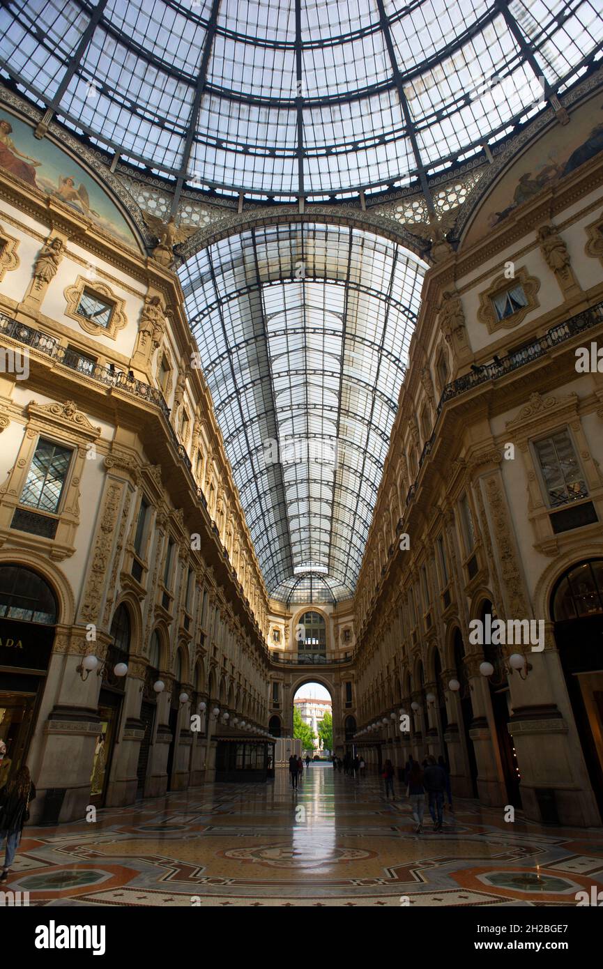 Europa, Italia, Lombardia, Milano, Galleria Vittorio Emanuele II, Foto Stock