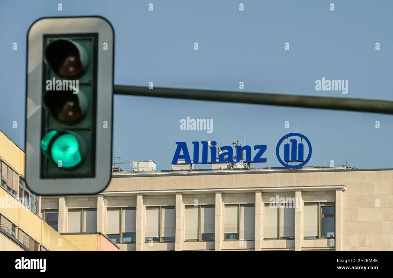 Allianz-Bürohaus, Joachimstaler Straße, Charlottenburg, Berlino, Germania Foto Stock