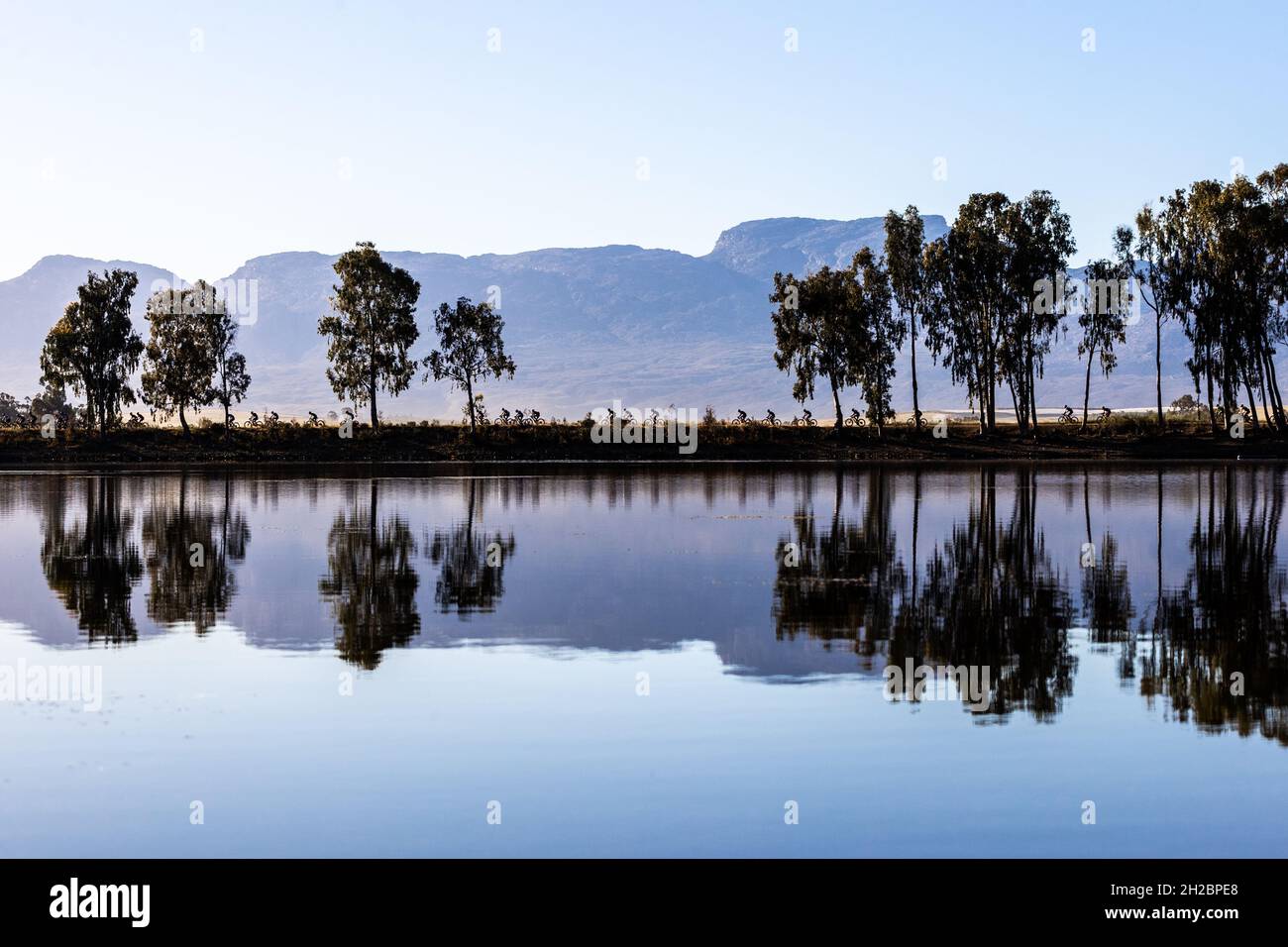 UCI Mountain Bike Marathon ciclista durante la fase 2 della Absa Cape Epic nella Repubblica sudafricana, 19 ottobre 2021. (Foto CTK/Michal Cerveny) Foto Stock
