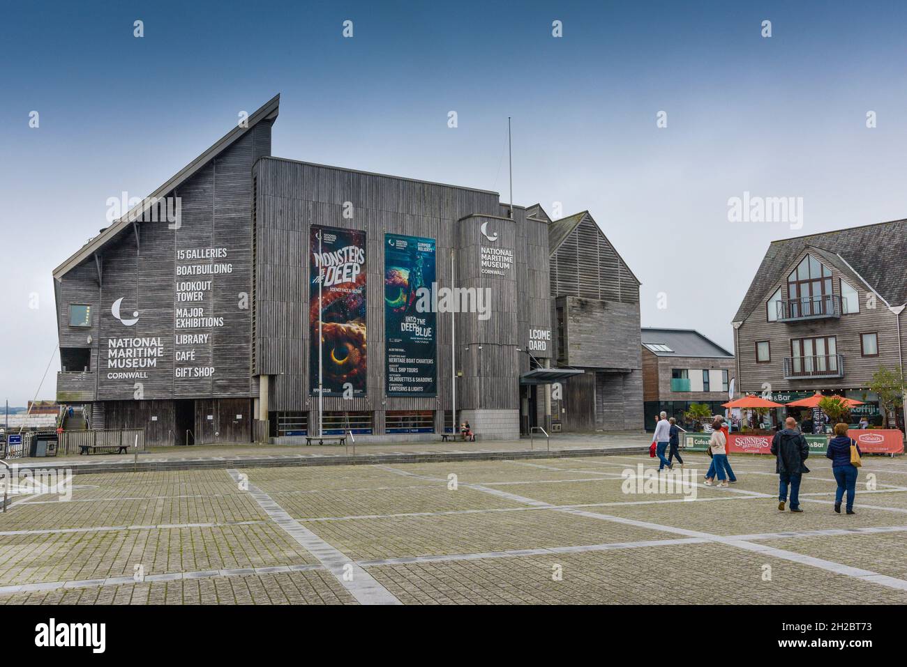 Il premiato National Maritime Museum di Falmouth in Cornovaglia. Foto Stock