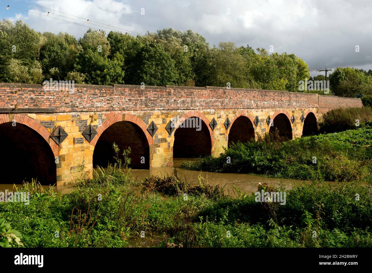 River Stour Bridge, Shipston-on-Stour, Warwickshire, Inghilterra, Regno Unito Foto Stock