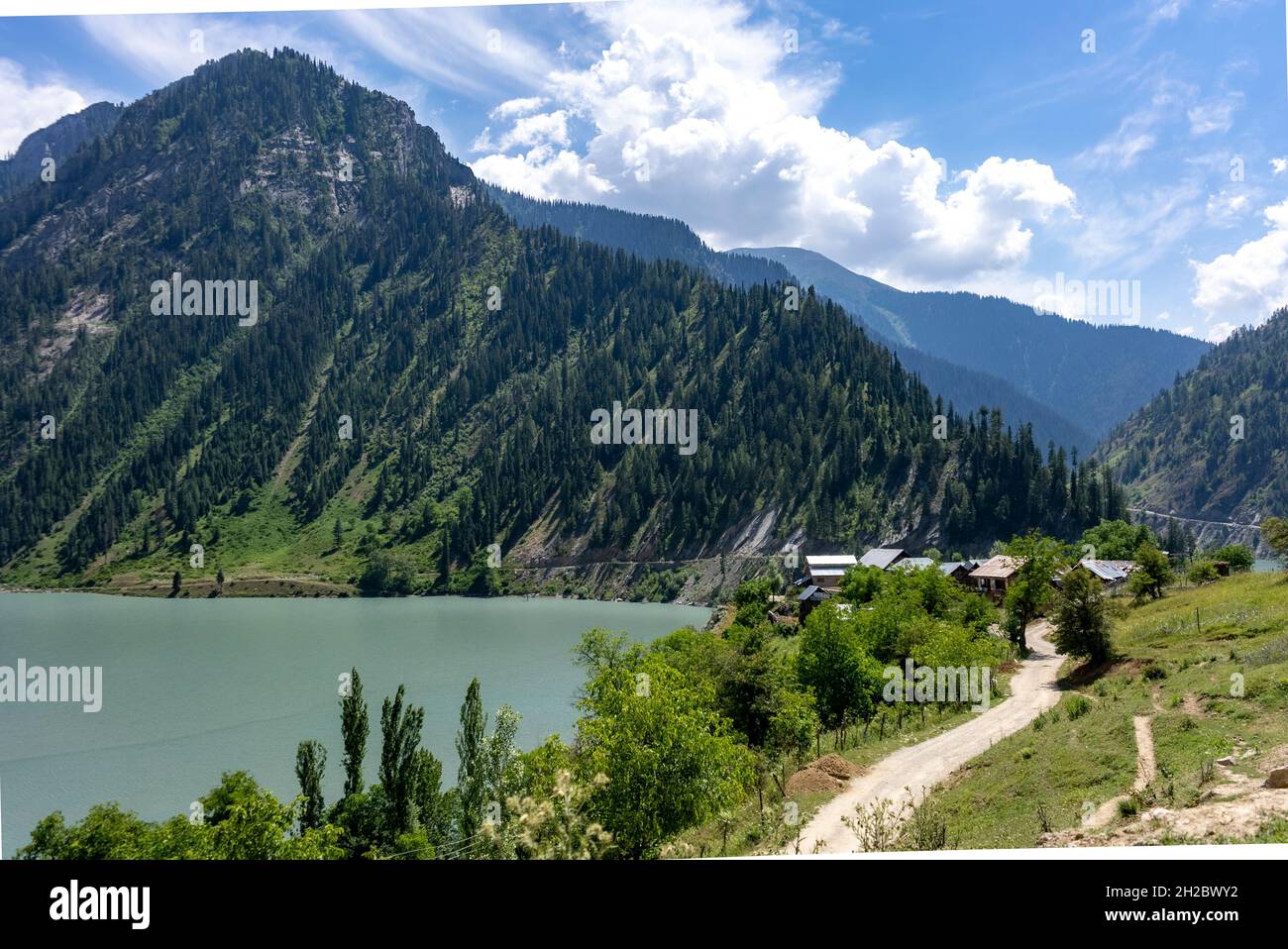 Bei paesaggi a Gulgmarg Jammu & Kashmir Foto Stock