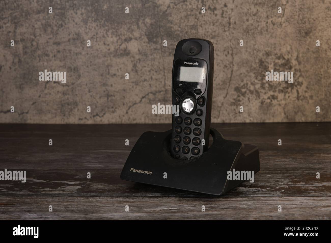 Ricevitore telefonico digitale Panasonic per servizi analogici. Foto Stock