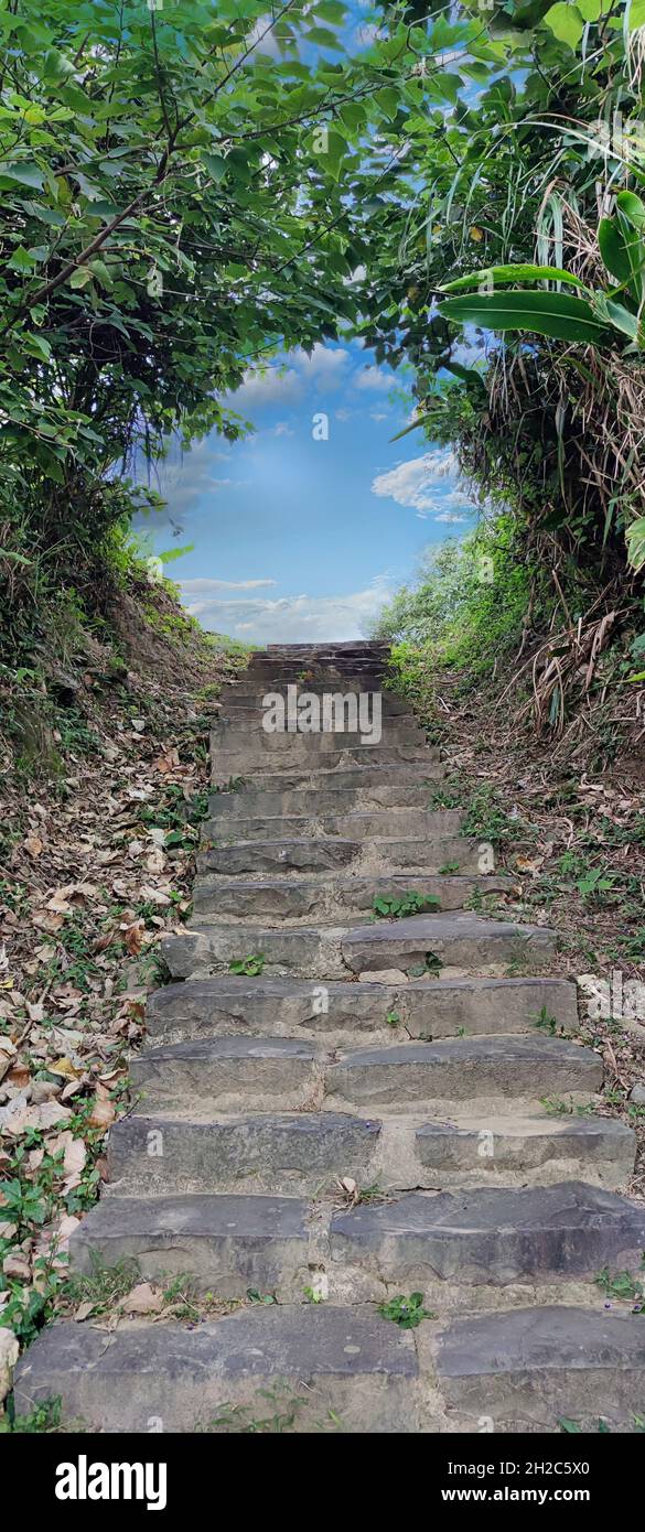 Il Taipingling Sea View Trail, New Taipei City, 18 ottobre 2021, Taiwan Foto Stock