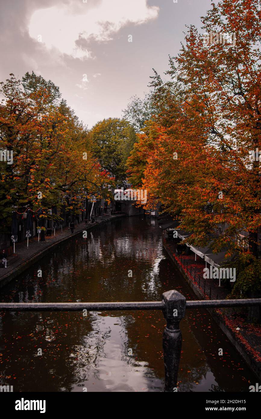 Fiume nei Paesi Bassi Foto Stock