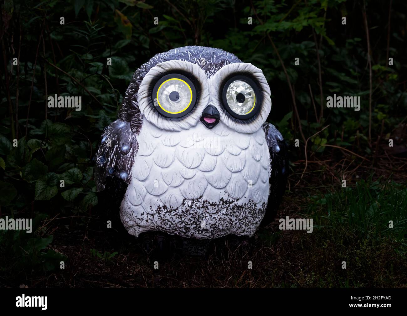 Ornamento di Halloween del gufo di Spooky Foto Stock