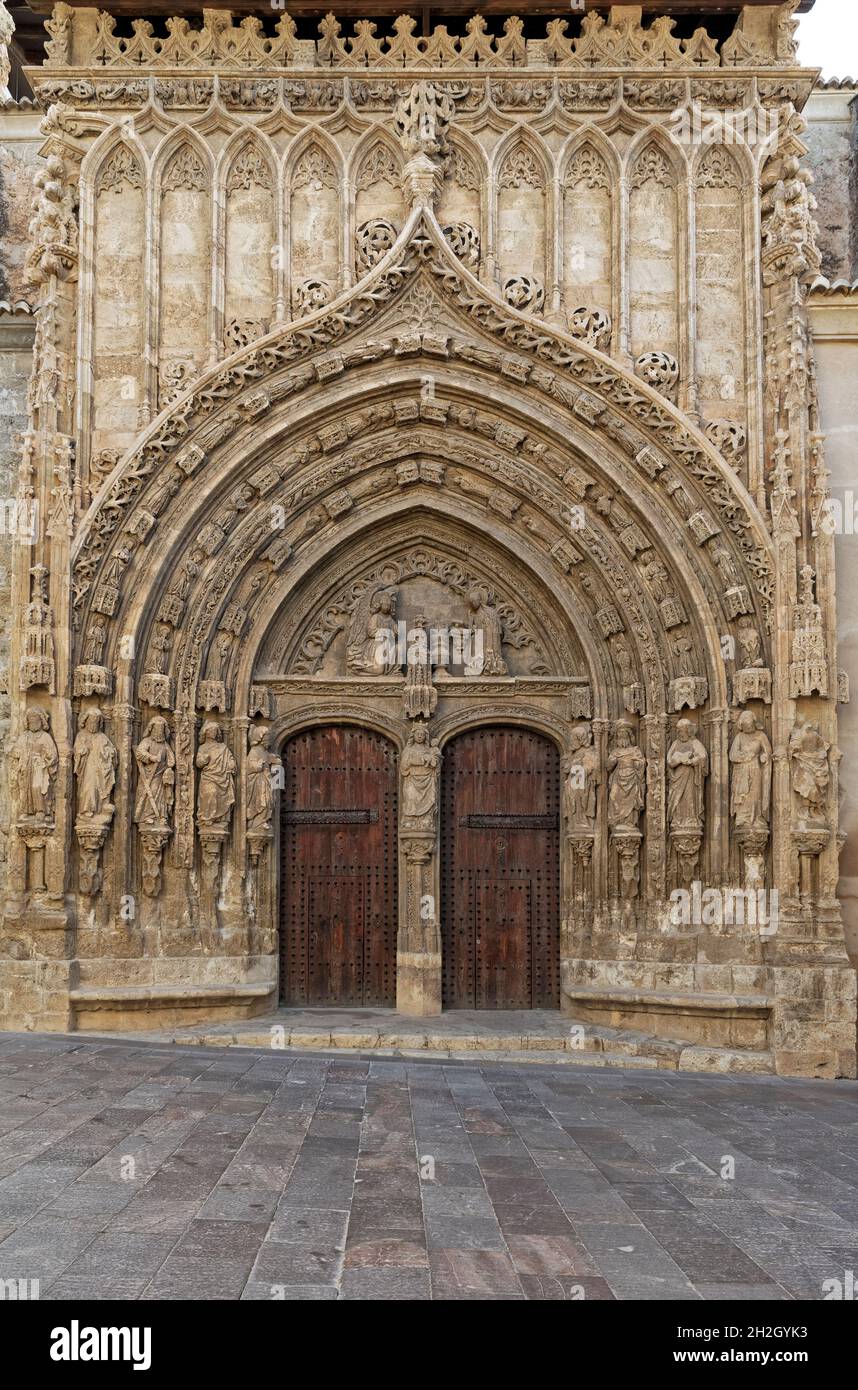 Chiesa di Santa María. Requena, Valencia. Comunitat Valenciana. Spagna. Foto Stock