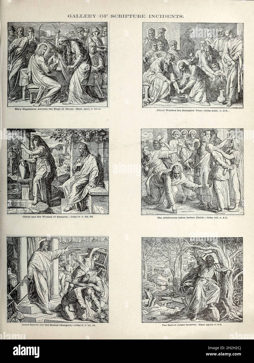 Dalla Bibbia della famiglia Doré contenente il Vecchio e il nuovo Testamento, l'Apocrifa abbellita con belle incisioni a pagina intera, illustrazioni e la Galleria della Bibbia di Dore. Pubblicato a Philadelphia da William T. Amies nel 1883 Foto Stock