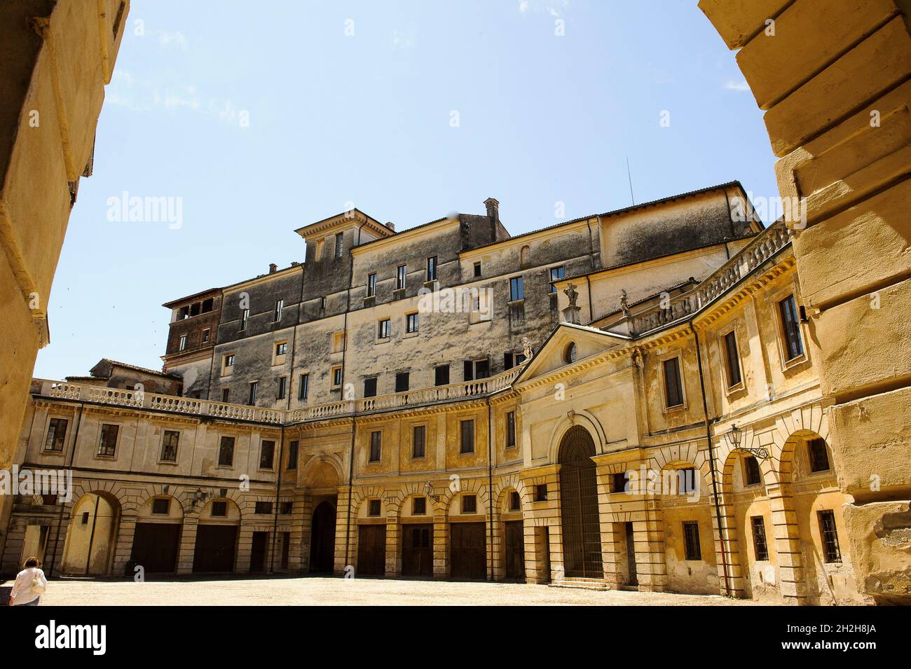 urope, Italia, Lombardia, Palazzo Ducale dei Gonzaga in piazza Sordello a Mantova. Foto Stock