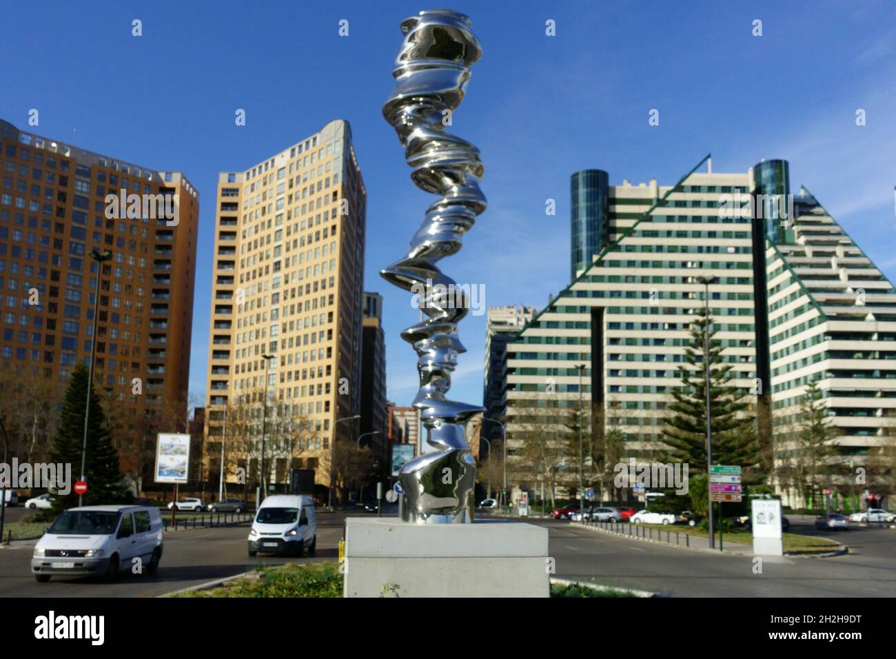 Punti di vista di Tony Cragg scultura Valencia Spagna Europa arte Foto Stock