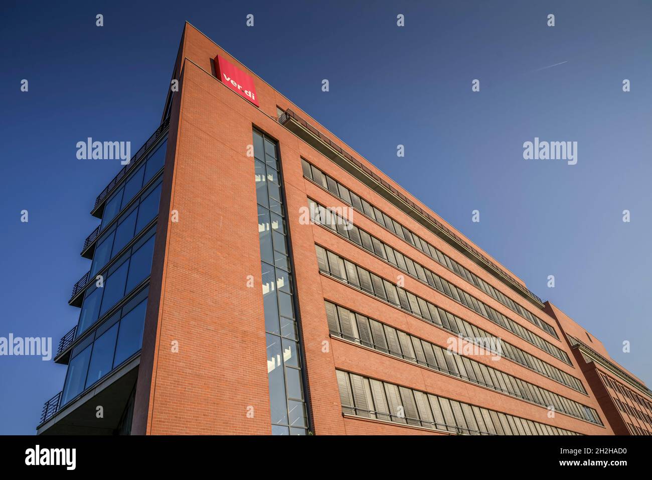 Ver.di-Bundesverwaltung, Paula-Thiede-Ufer 10, Köpenicker Straße, Kreuzberg, Friedrichshain-Kreuzberg, Berlino, Germania Foto Stock