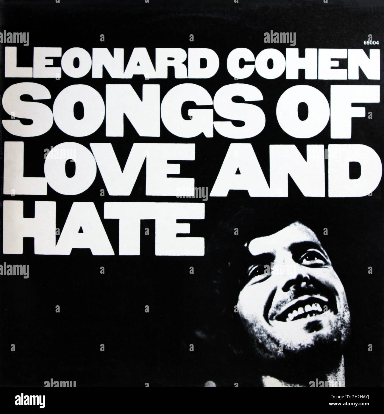Leonard Cohen: 1971. Copertina LP: Canzoni dell'amore e dell'odio Foto Stock