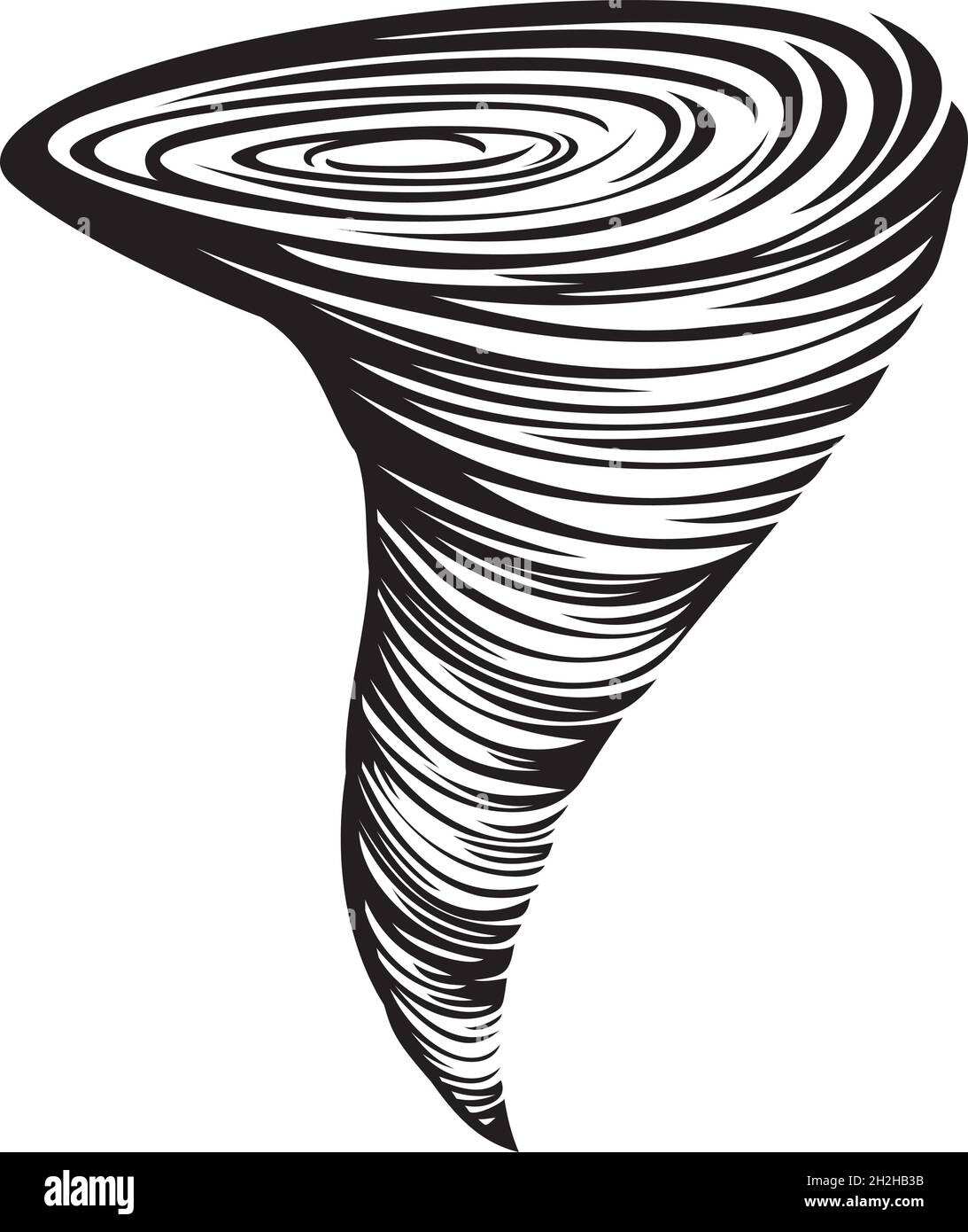 Illustrazione vettoriale di Tornado Illustrazione Vettoriale