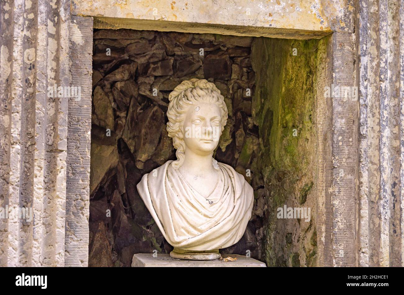 Seifersdorfer tal, Wachau, Sassonia, Germania: Memoria ad Anna Amalia, duchessa di Saxe-Weimar e Eisenach, nel parco del Seifersdorfer tal. Foto Stock